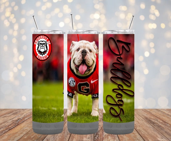 20 oz - GA BullDawgs Speaker Tumbler - For Hot/Cold Drinks