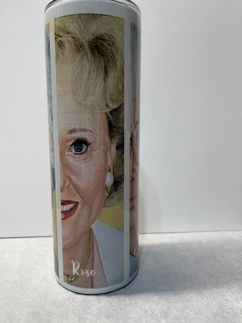 20 oz - Golden Girls Characters Metal Tumbler - For Hot/Cold Drinks